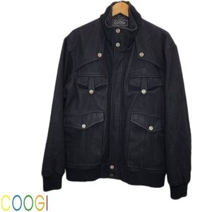 COOGI‎ Mens Black Long Sleeve Zip Up & Button Down Jacket - XL